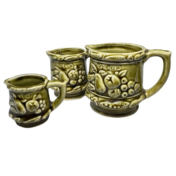 Vintage Ceramic Measuring Cups (3) - Picture 2 of 7